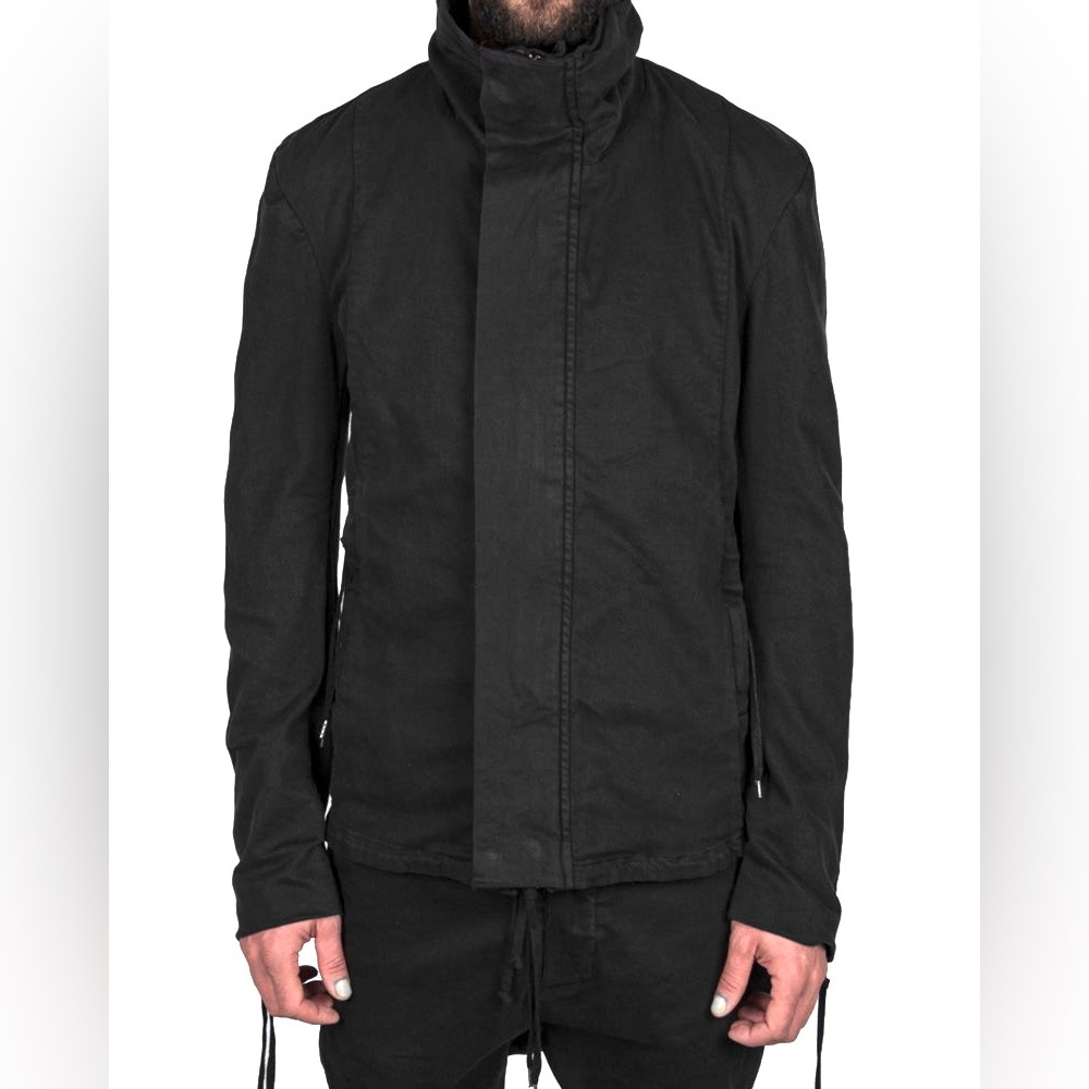 Stretch cotton zip jacket